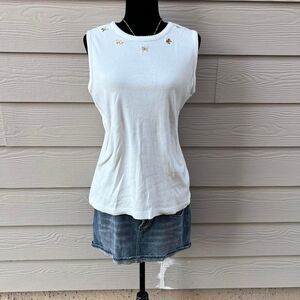 Vintage Butterfly Embroidered Tank Top